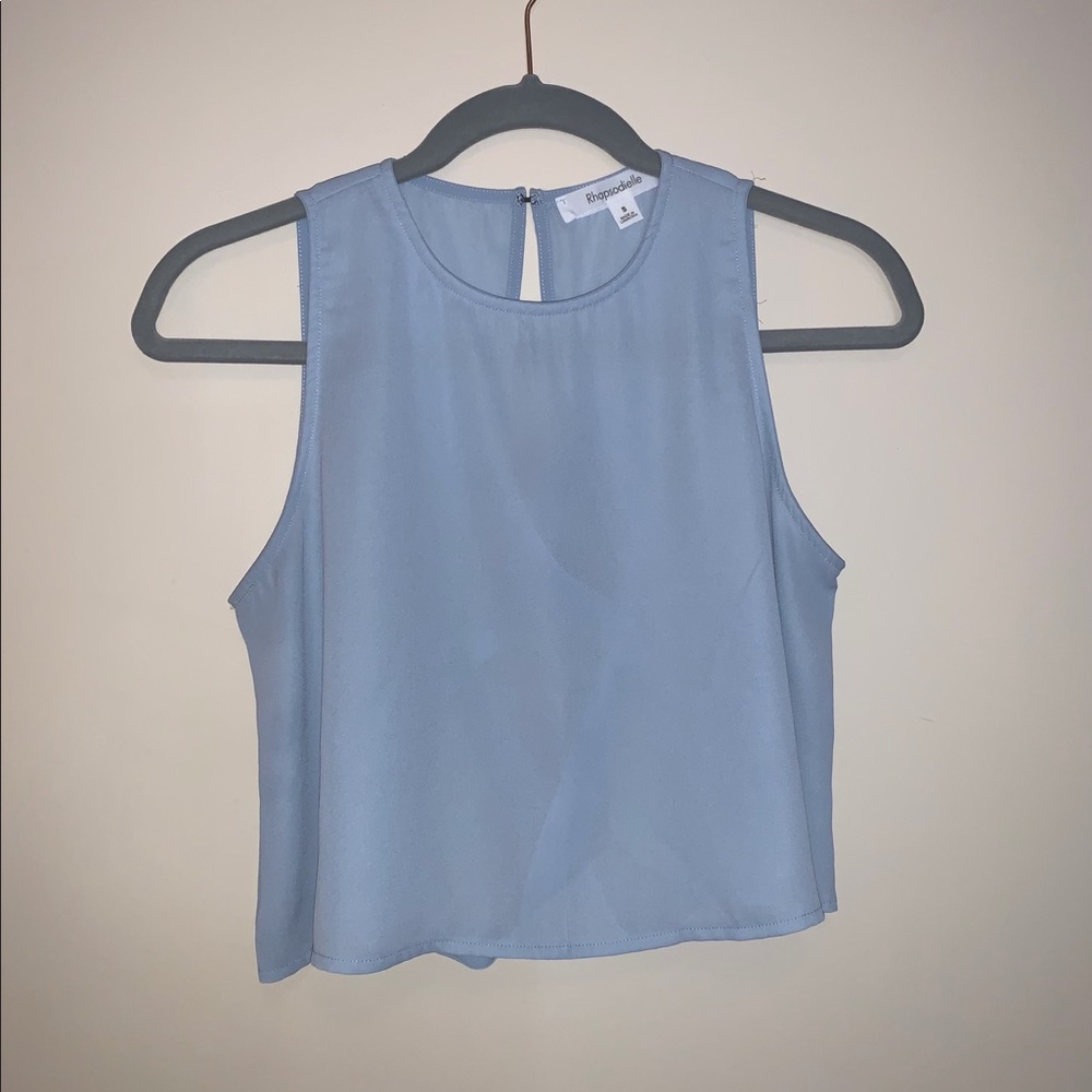 Rhapsodielle Blue Crop Top